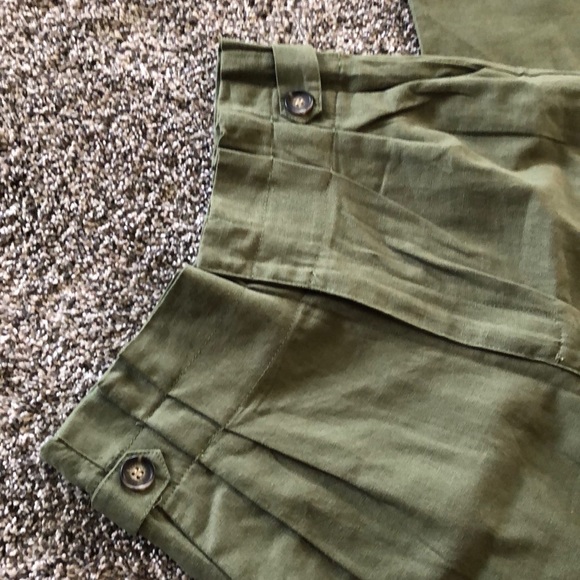 NWT | HARPER HERITAGE Pleated Button Trousers S. S - Picture 5 of 9